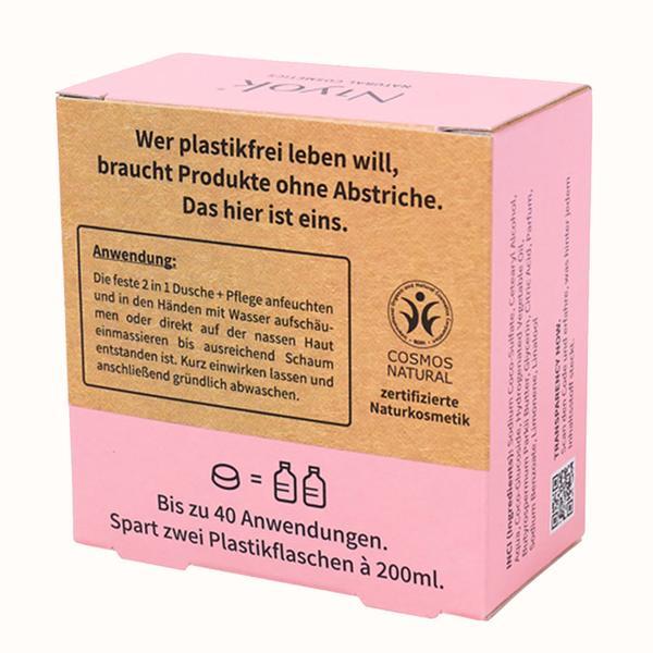 Actual product image Niyok 2 in 1 feste Dusche + Pflege Soft blossom