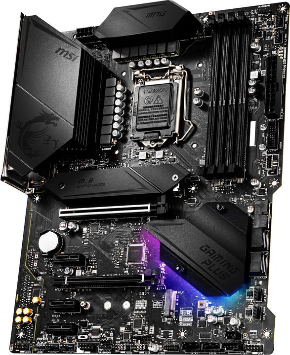 Actual product image MSI MPG Z490 Gaming Plus (LGA 1200, Intel Z490, ATX)