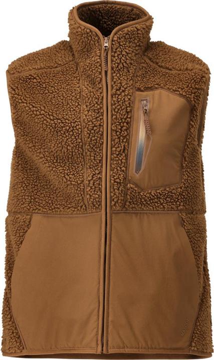 Actual product image Mascot Fibre fur waistcoat with zip nut brown, size L (L)