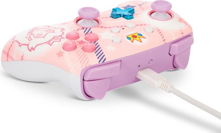 Produktbild PowerA Enhanced Wireless Controller Princess Peach Plaid (Switch OLED, Switch Lite, Switch)