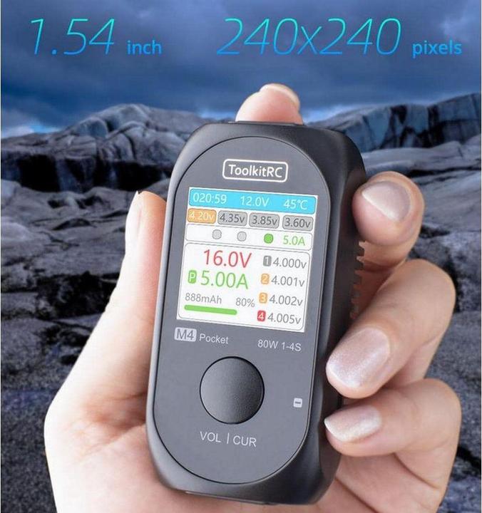 Image du produit Toolkitrc Chargeur M4 Pocket, DC, 80W, 1-4S