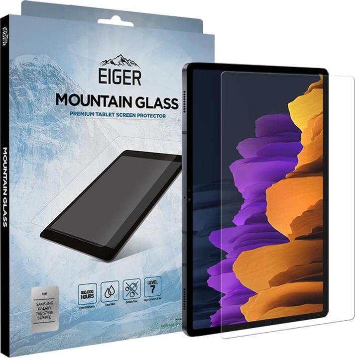 Eiger Mountain Glass Clear (1 Stück, Galaxy Tab S9, Galaxy Tab S8, Galaxy Tab S9 FE, Galaxy Tab S7)