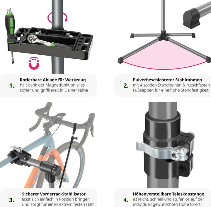 Immagine prodotto tectake Supporto di montaggio per biciclette