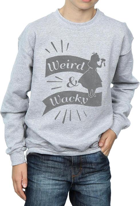 Actual product image Disney Boys Alice In Wonderland Weird And Wacky Sweatshirt (140, 146)