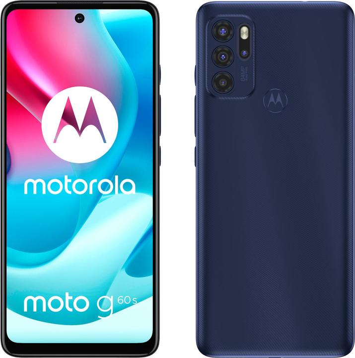 Actual product image Motorola Moto G60S (128 GB, Ink blue, 6.80", Hybrid Dual SIM, 64 Mpx, 4G)