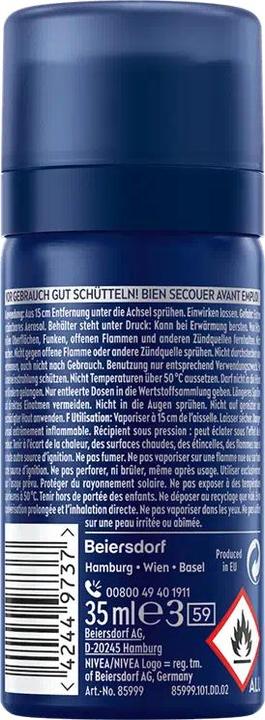 Produktbild Nivea Men Dry Active (Spray, 35 ml)