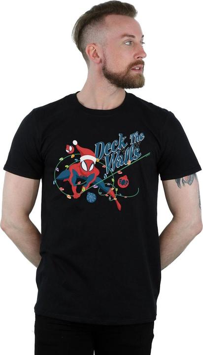 Actual product image Mens Spider-Man Deck The Walls T-Shirt (4XL)