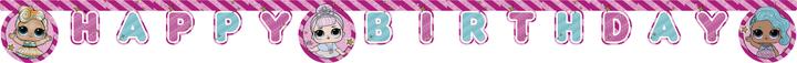 Actual product image Procos Letter chain Happy Birthday LOL Surprise
