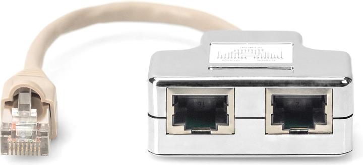 Image du produit Digitus Adaptateur de câble de brassage, CAT 5e, blindé - 1:1 (RJ45, RJ45 (1x))