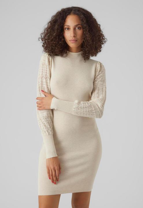 Produktbild Vero Moda VMFELIPA LS HIGHNECK DRESS GA Strickkleid (XXL)