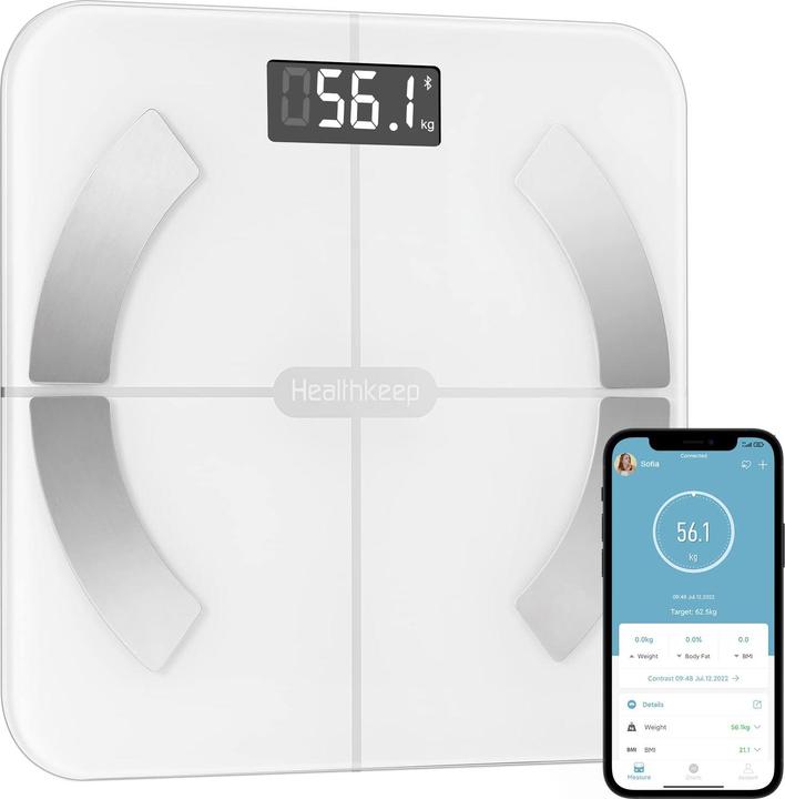 Healthkeep Body Fat Scale, White (180 kg)
