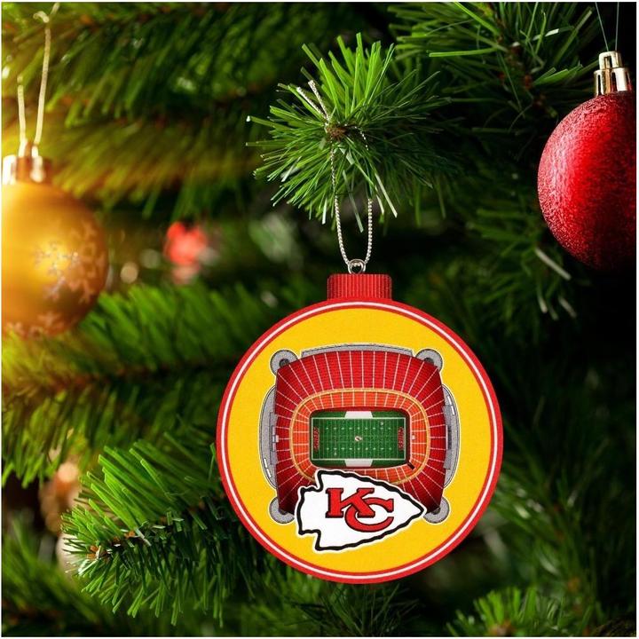 Produktbild NFL Kansas City Chiefs 3D Stadium View-Baumschmuck, 7.5 cm