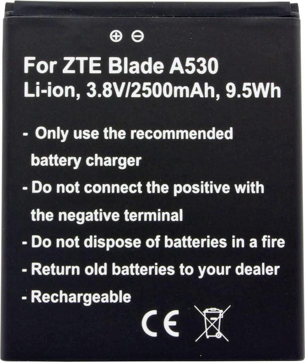 Actual product image AccuCell Battery for ZTE Blade A530, Li3826T43P4h705949