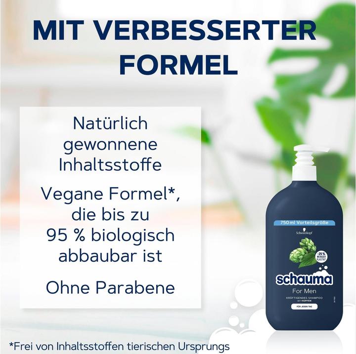 Immagine prodotto Schauma Per gli uomini (750 ml, Shampoo liquido)