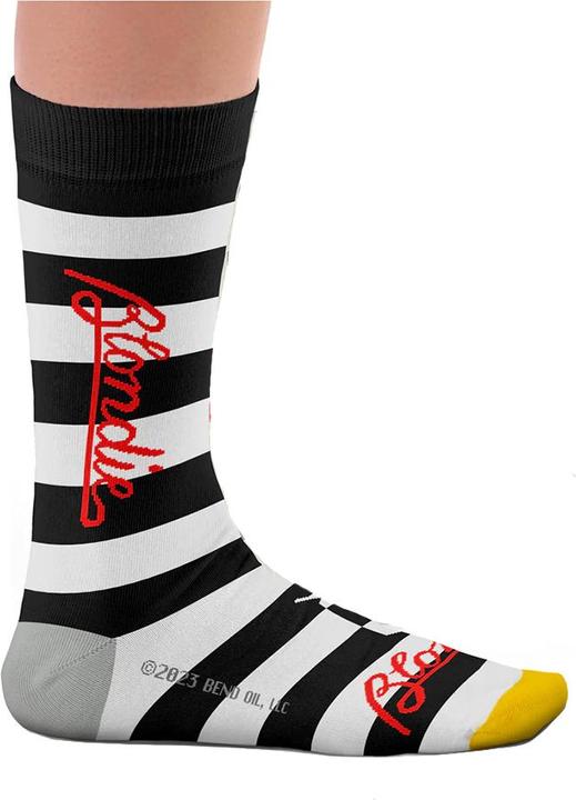 Actual product image Blondie Unisex Adult Parallel Lines Socks (40.5 - 45.5)