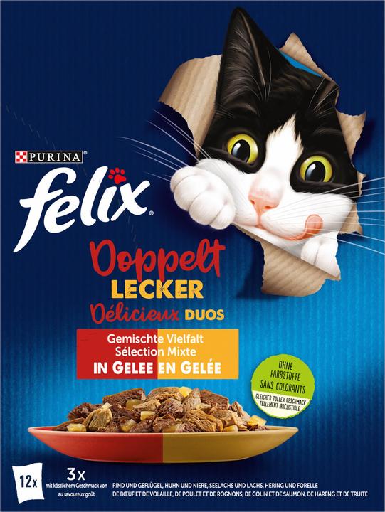 Immagine prodotto Felix Due volte più gustoso (Adulto, 12 pz., 1020 g)
