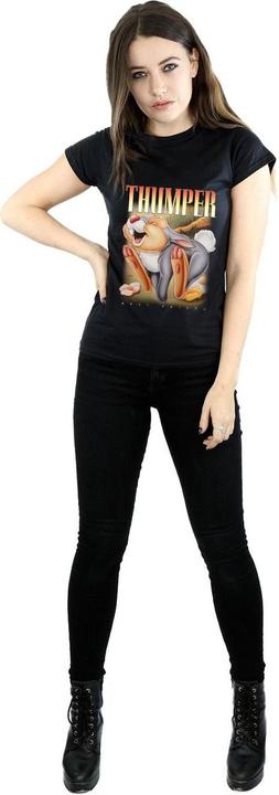 Actual product image Disney Womens/Ladies Bambi Thumper Montage Cotton T-Shirt (XL)