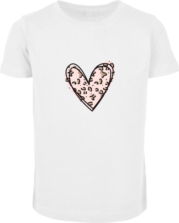 Actual product image Merchcode Valentines Day - Leopard Heart Short Sleeve Tee - 167991 (110)
