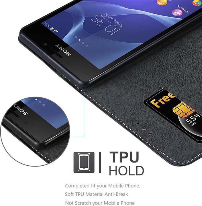 Actual product image Cadorabo Book X Wallet Cover (Sony Xperia M2, Sony Xperia M2 Aqua)