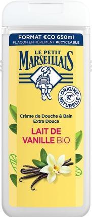 Produktbild Le Petit Marseillais Extra Gentle Bath & Shower Cream Vanilla Milk Organic 650ml (650 ml)