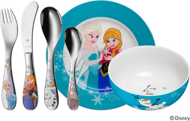 WMF Kindergeschirr Kinderbesteck 6tlg Disney Frozen Edelstahl poliert spülmaschinengeeignet
