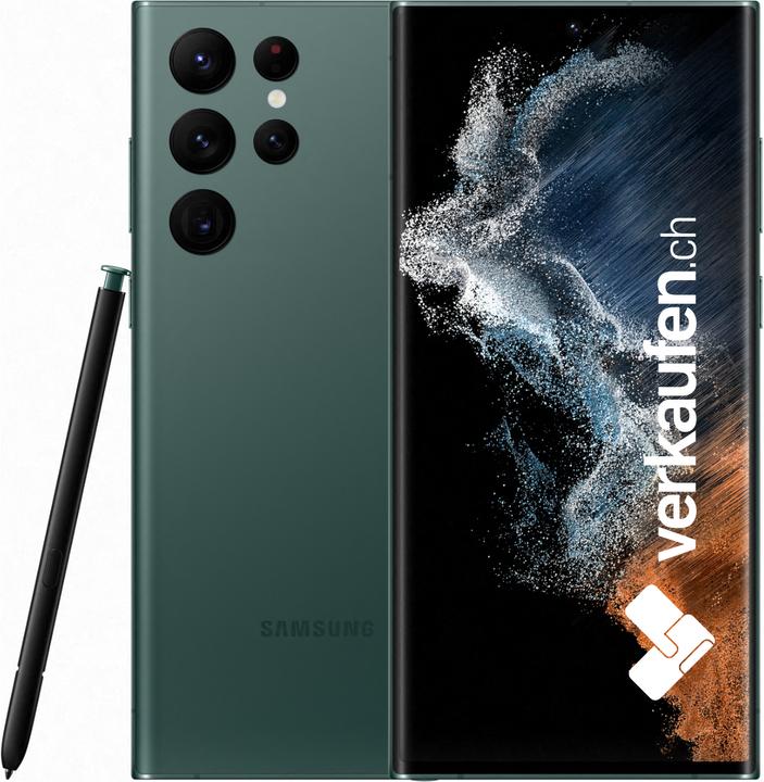 Produktbild verkaufen.ch Galaxy S22 Ultra 5G (256 GB, Green, 6.80", 0.00 Mpx, Dual SIM, A / Wie neu)