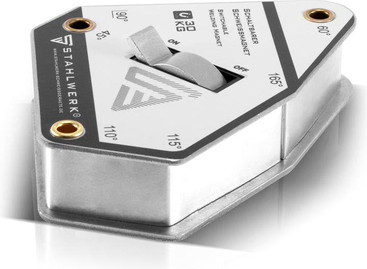 Image du produit Stahlwerk Angle de soudage magnétique commutable 45° - 165° 30 kg / 66 lbs
