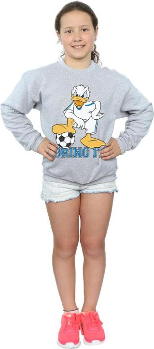 Actual product image Disney Girls Donald Duck Bring It Sweatshirt (140, 146)