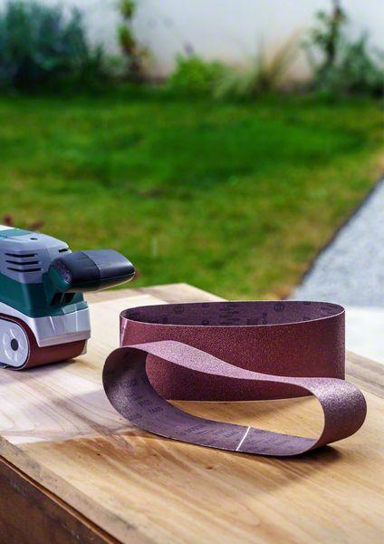 Produktbild Bosch Zubehör Schleifband-Set für Bandschleifer, 9-teilig, 75 x 533 mm, Körnung 60, 80, 100 (60, 80, 100)