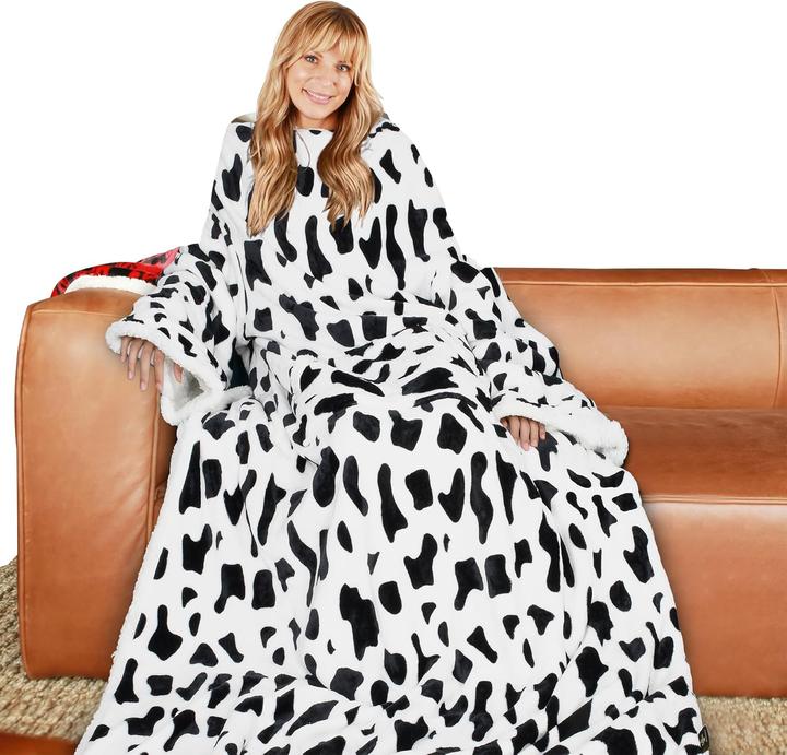 Actual product image Catalonia Classy Fleece-Decke mit Ärmeln und Kapuze