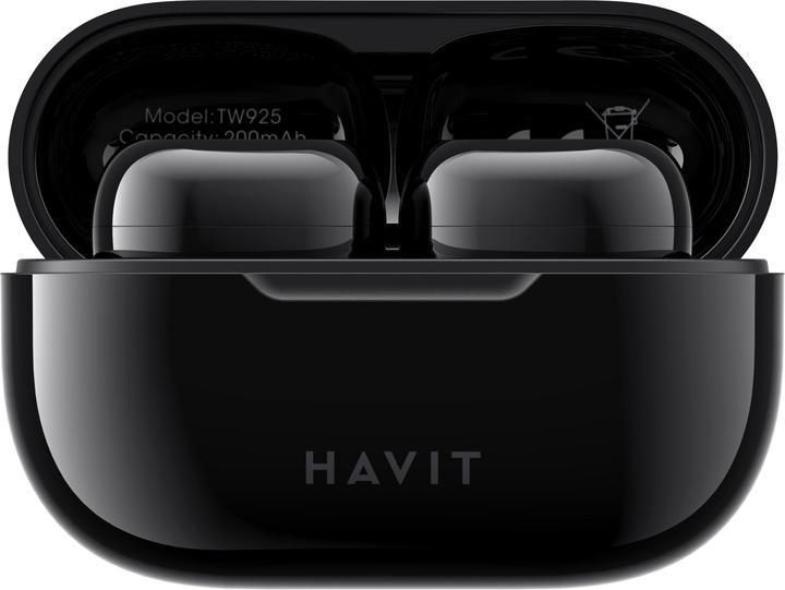 Actual product image Havit TWS Bluetooth Headset Black Wireless Headphones In Ear Music Black (100 h, Wireless)