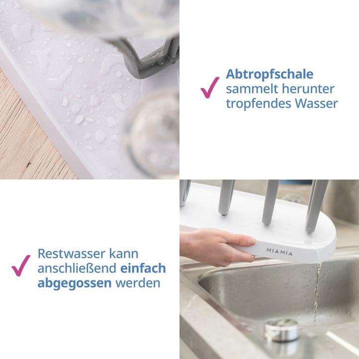 Actual product image MiaMia Cleaning accessories 2-piece cleaning set for baby bottles - draining rack