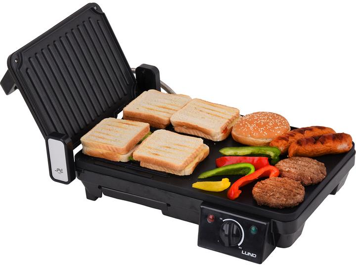 Produktbild Vorel LUND GRILL ELEKTRYCZNY 2w1 2000W 40,5x25cm