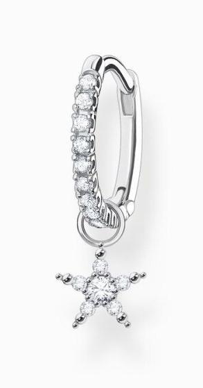 Produktbild Thomas Sabo Einzel Creole mit Stern Anhänger Silber (925er Silber)