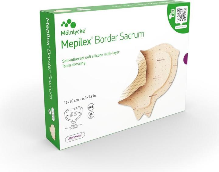 Mepilex Border Sacrum Schaumverband 16x20cm (5 Stk) (5 x)
