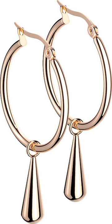 Produktbild Star Piercing Ohrring rosegold Anhänger Tropfen (ohne Messing, Chirurgenstahl 316L)