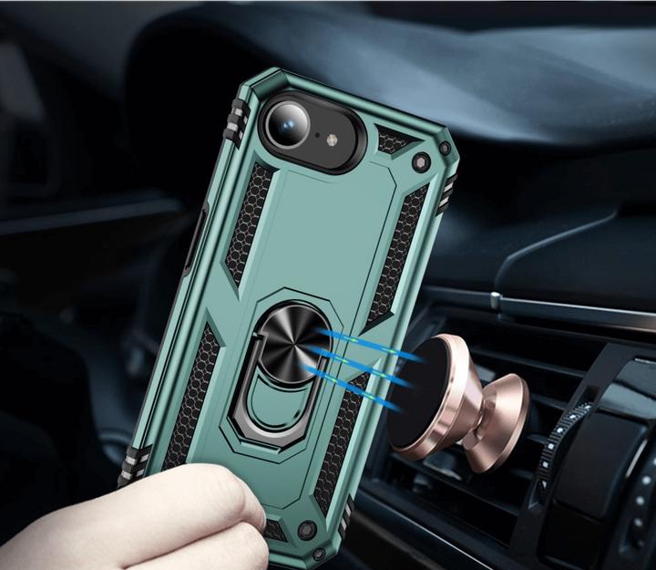 Actual product image Cover-Discount iPhone 16e - Robustes Back Cover mit Kickstand (Apple iPhone 16e)