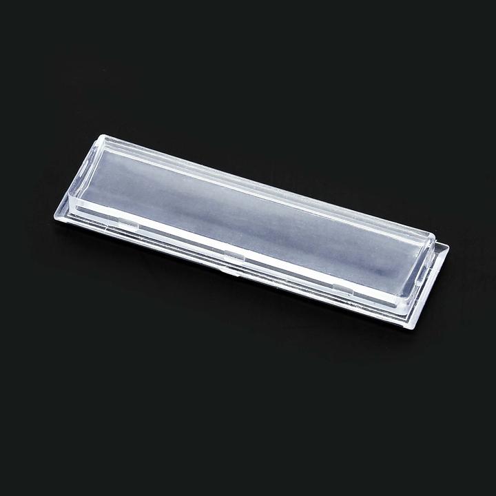 Actual product image Wiltec Name Plate Cover for Postboxes with 69x17mm Cut-Out, Spare Part for 66.8/64x16mm Name Plates