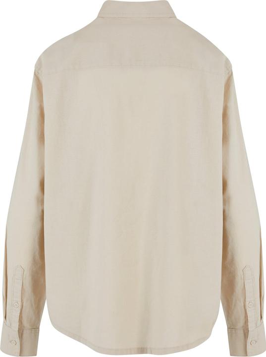 Actual product image Urban Classics Ladies Linen Mixed Oversized Shirt - 165597 (XXL)