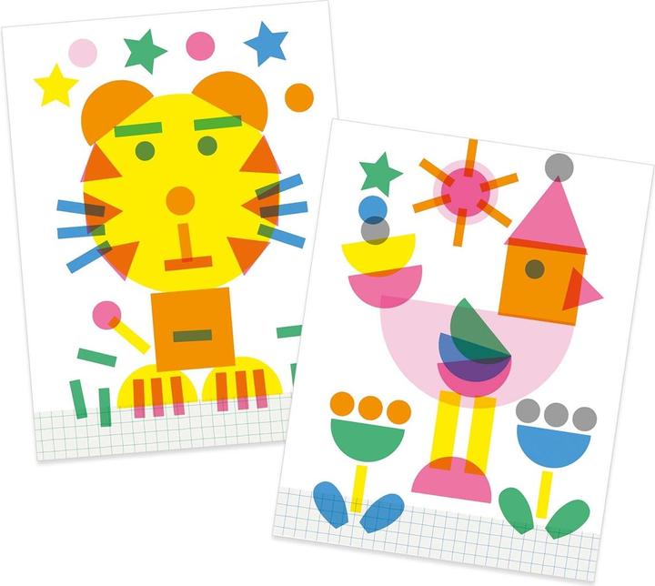 Actual product image Djeco Painting stencils stamping