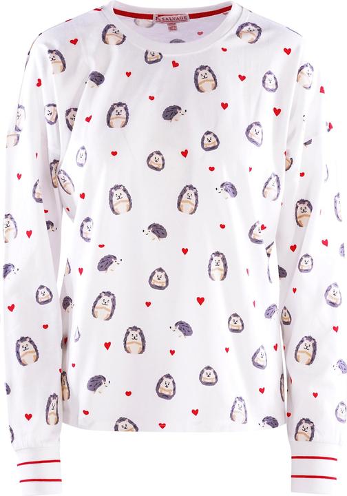 Actual product image Pj Salvage Pyjama top "Be mine" offwhite (36)