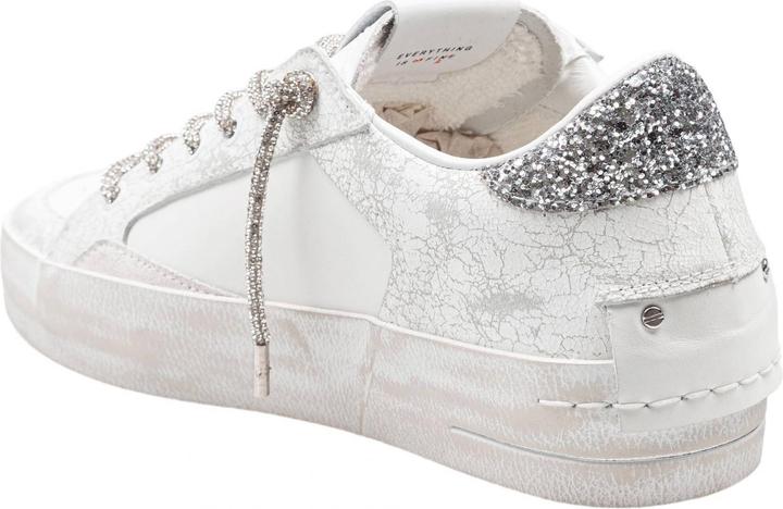 Immagine prodotto Crime London Crime deluxe heel sneakers in leather and suede color white and silver (42)