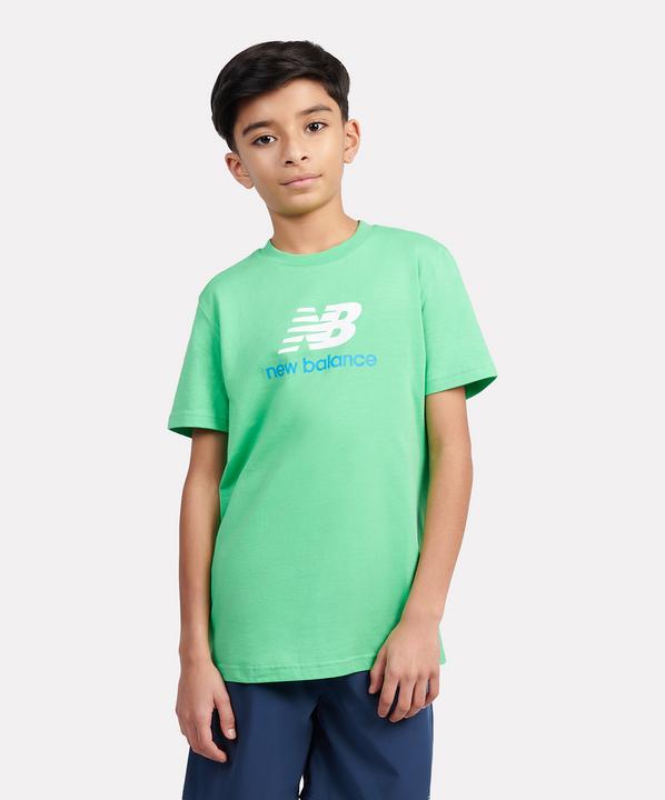 Produktbild New Balance B Jersey Stacked Logo Tee (128)