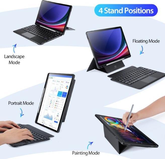 Actual product image Dux Ducis DK Series Keyboard Case (US, Galaxy Tab S9)