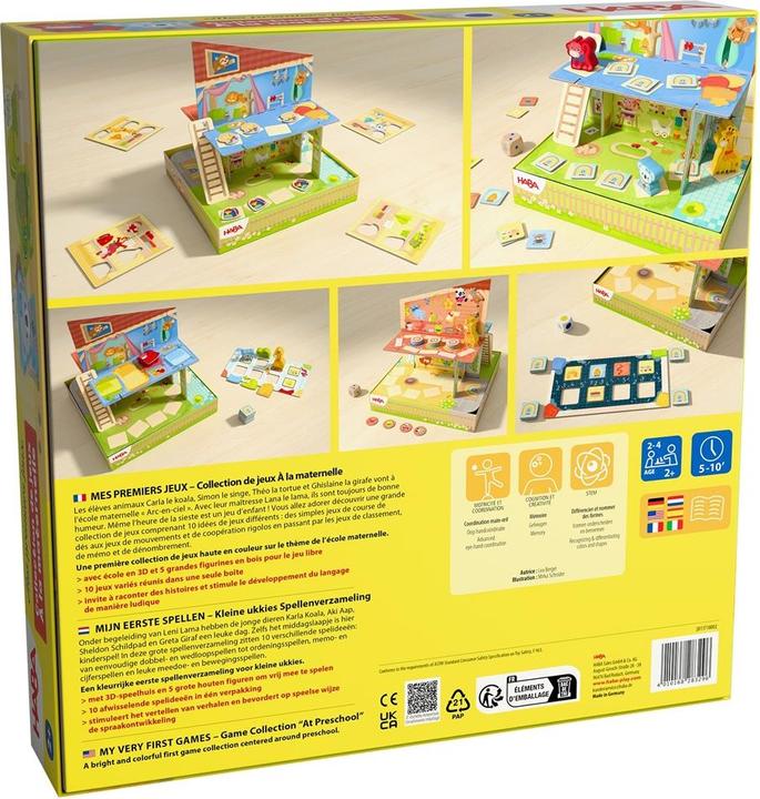 Produktbild Haba Mes premiers jeux Collection de jeux À la maternell (Italienisch, Französisch, Englisch, Deutsch)