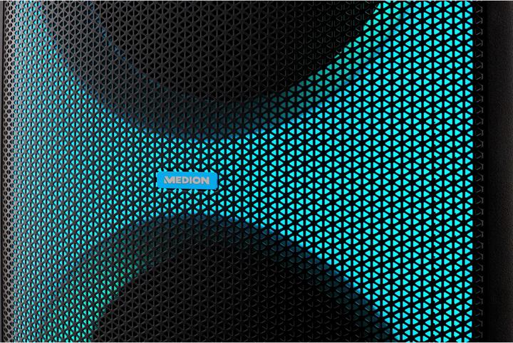 Produktbild Medion LIFE® X61200 Partylautsprecher, Bluetooth®-Soundsystem, LED-Frontpanel mit spektakulärer & mehrfarbi (Netzbetrieb)