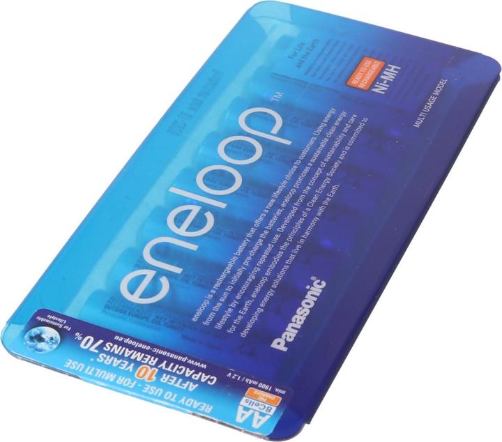 Immagine prodotto Panasonic Batteria ricaricabile Mignon/AA HR-3UTGA, confezione da 8 + box batteria (8 pz., AA, 1900 mAh)