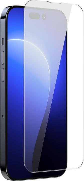 Produktbild Baseus All-glass Crystal Tempered Glass EasyStick Film iP14 (Pack of 2) (2 Stück, Apple iPhone 14 Pro)
