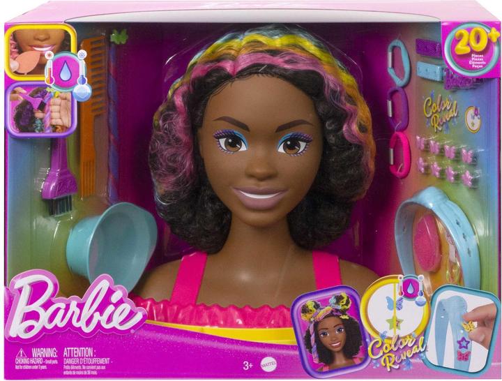 Actual product image Mattel Barbie Tete Coiffer Brune