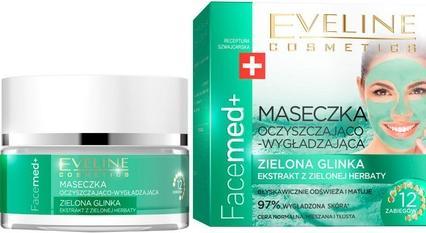 Actual product image Eveline Cosmetics - Facemed+ Purifying And Smoothing Mask Green Clay - Cleansing Face Mask (50 ml)